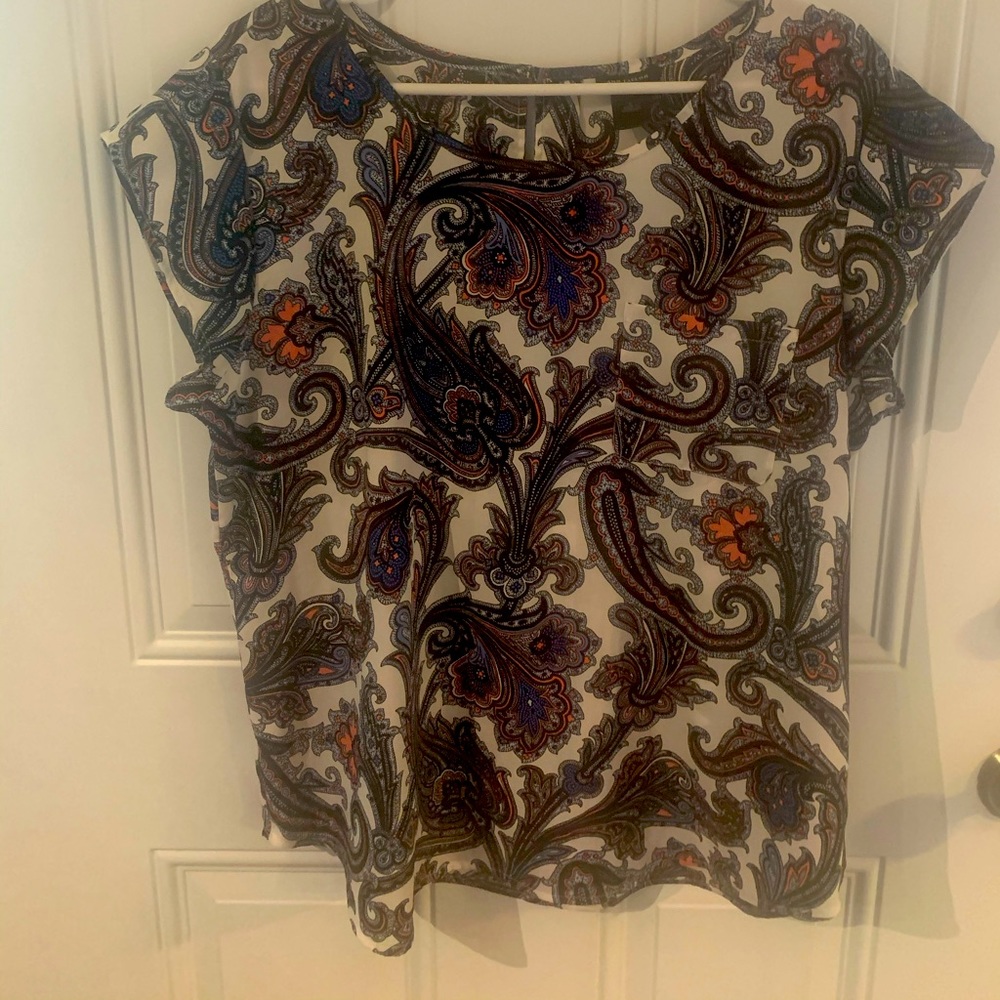 Ann Taylor blouse with cap sleeves